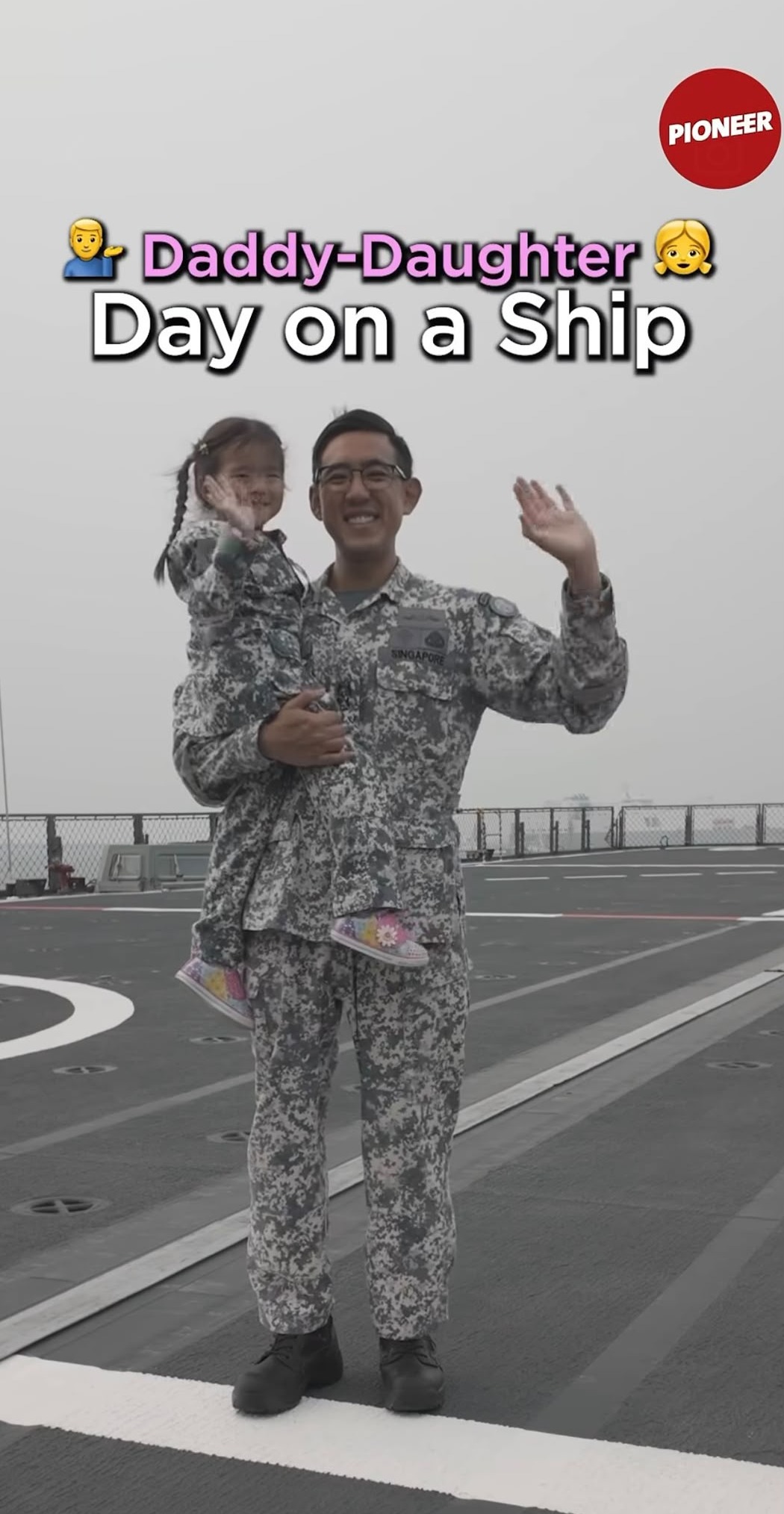 Daddy-daughter day on ship